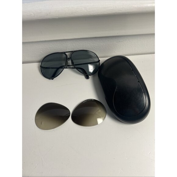 Vintage Carrera Porsche 5623 90 Sunglasses w Original Case & Extra Lenses - Picture 2 of 8